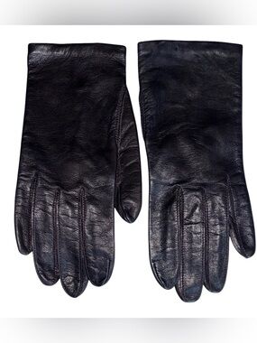 Fownes Brothers Black Leather Gloves (vintage)